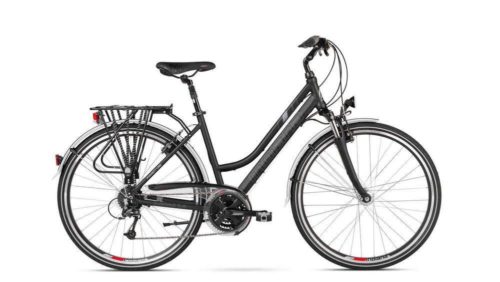Rower trekkingowy INDIANA X-Road 3.0 D19 28 cali Czarno-Srebrny Mat