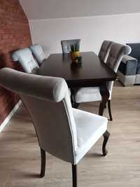 Stół LUDWIK + 6 krzeseł + stolik kawowy