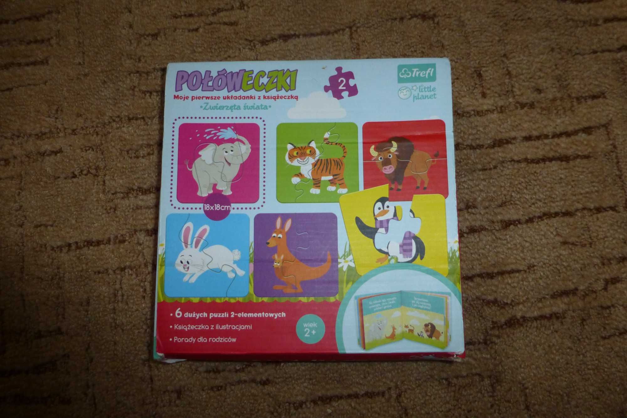 Puzzle dla dwulatka - połóweczki