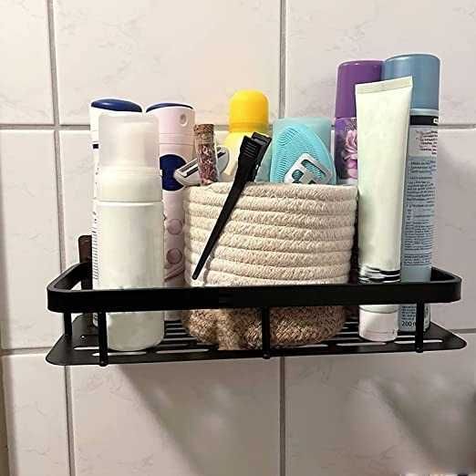Zestaw 2 półek łazienkowych / prysznicowych nieużywane