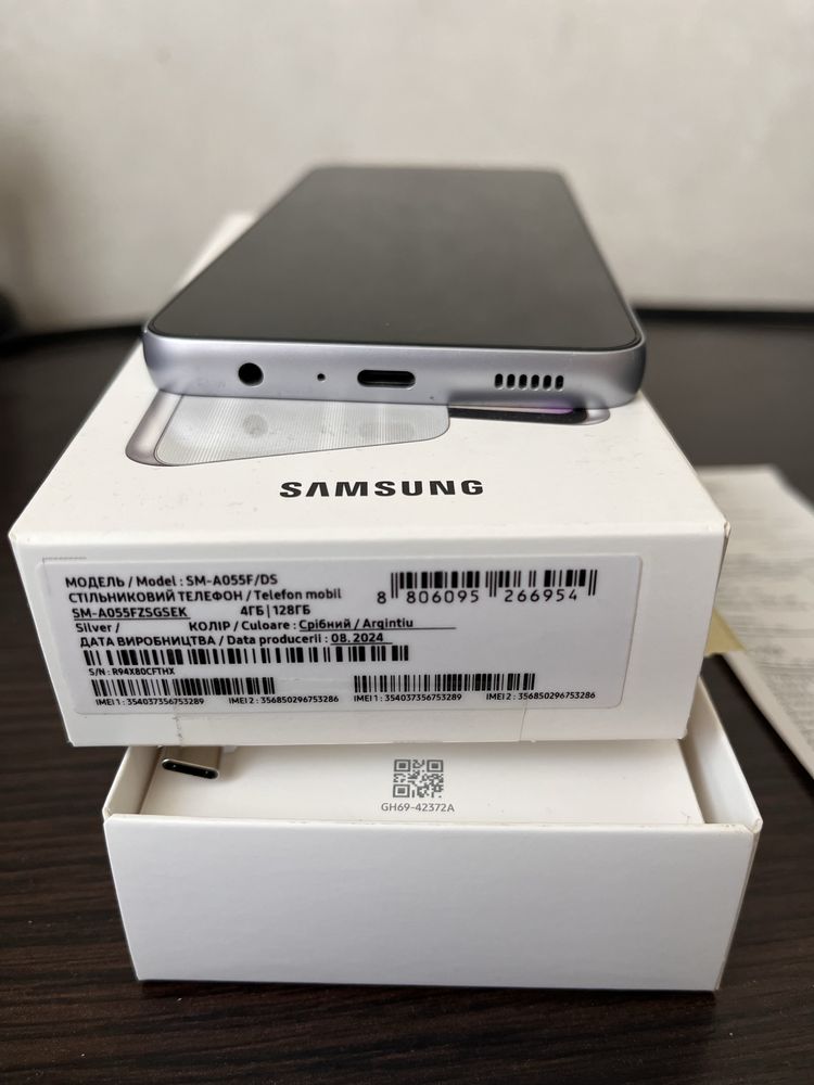 SAMSUNG Galaxy A05 4/128Gb SM-A055F Dual Sim Silver