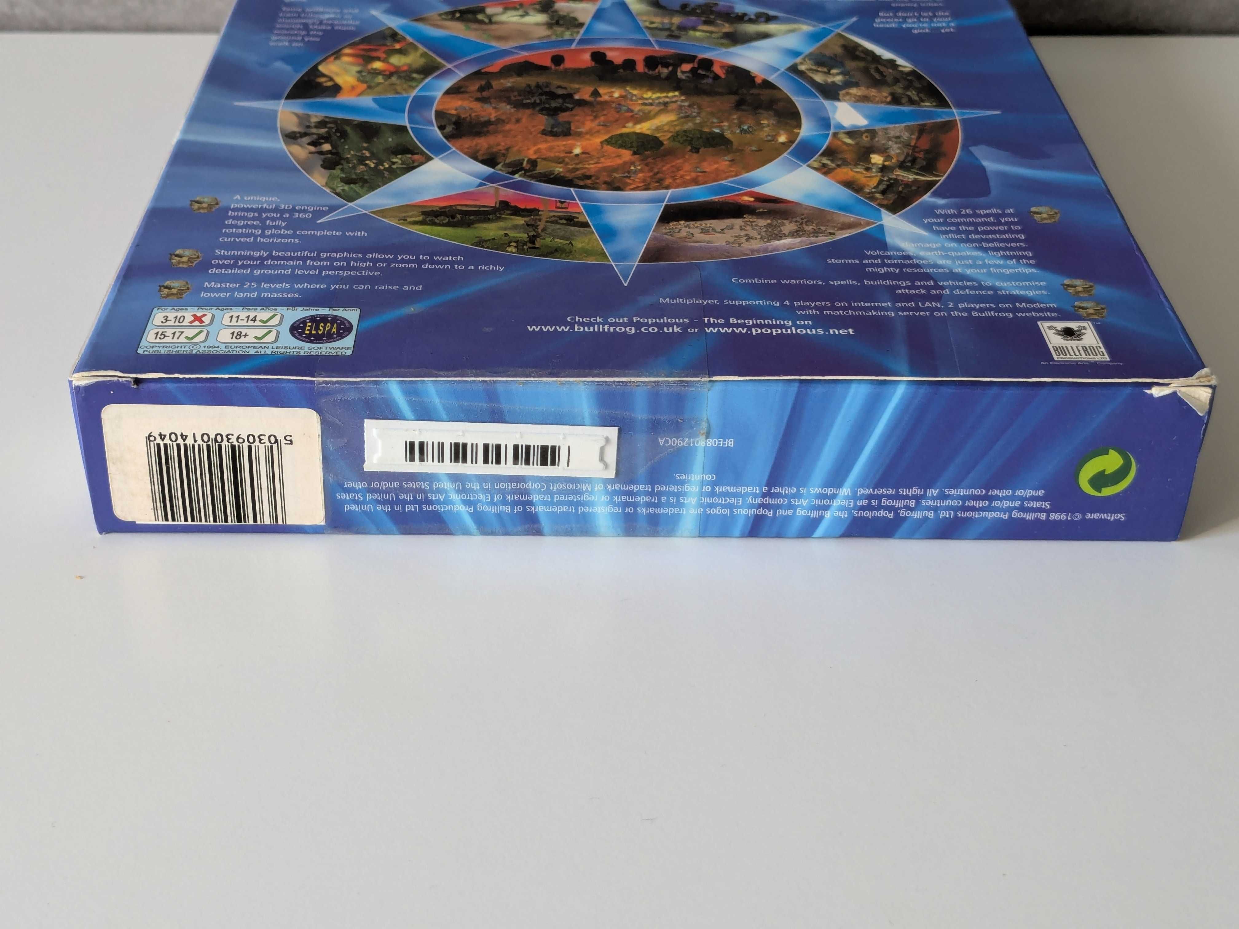 Gra Populous: The Beginning BIG BOX z 1998 r. nowa, plomba PC CD ENG