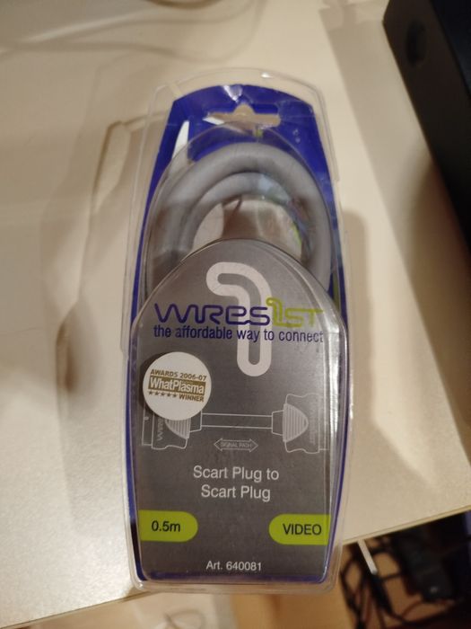 Кабель TechLink WiresCR SCART Plug to SCART Plug (Round Cable) 0,5м (6