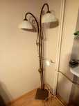 Lampa stojaca mosiężna metalowa