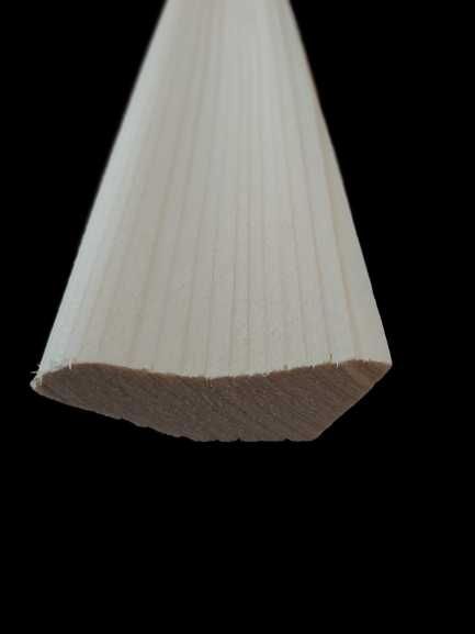 Listwa drewniana podłogowa 50 x25mm wykończeniowa przypodłogowa świerk