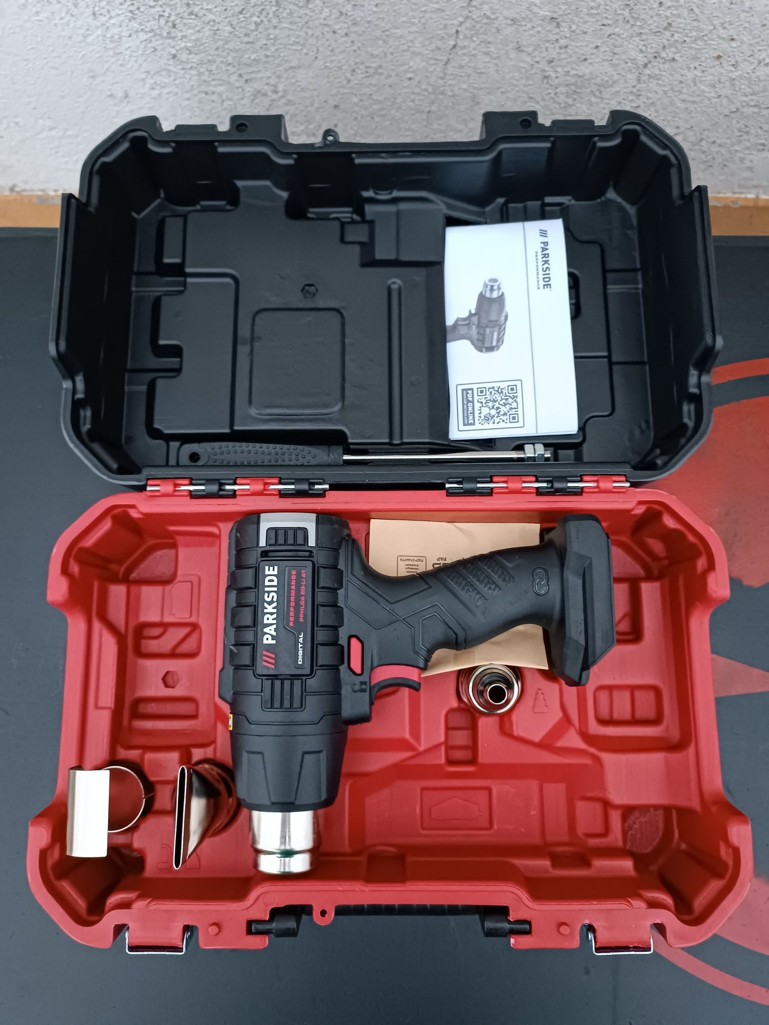 Pistola de ar quente PARKSIDE PHLGA 20-Li B1