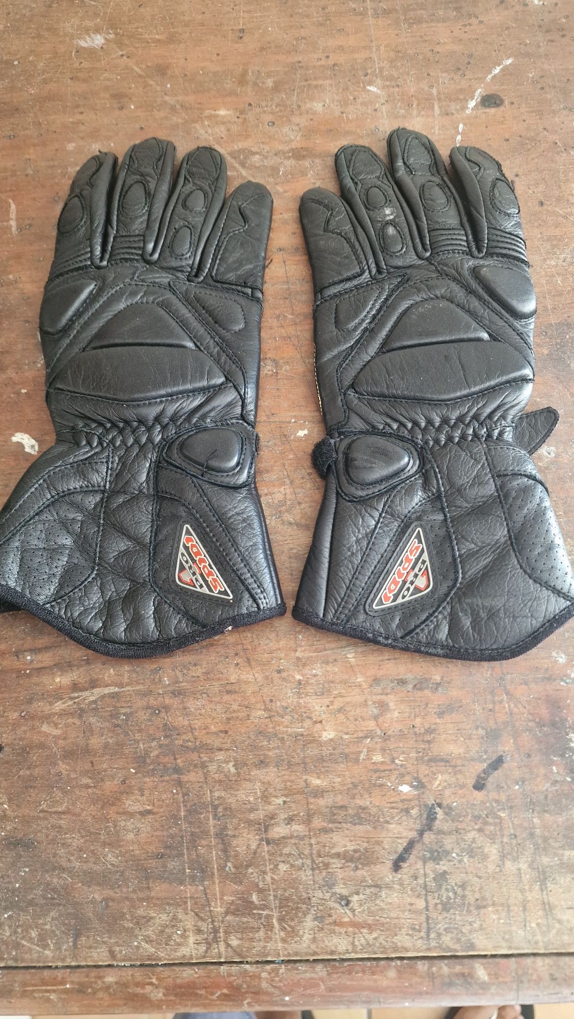 Luvas de motociclo em pel