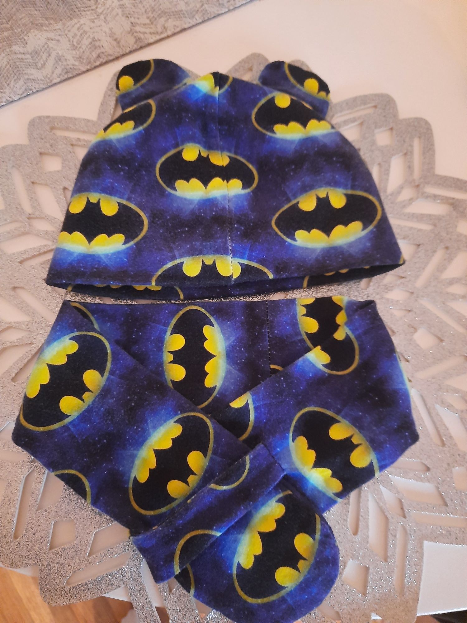 Komplet wiosenny Batman czapka szalik