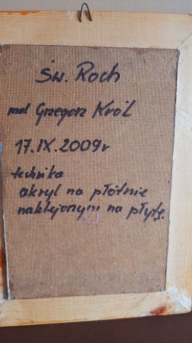 Obraz ludowy Św. Roch