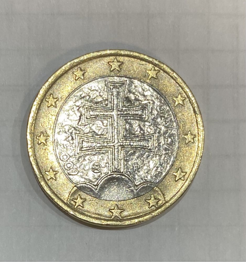 Moeda comemorativa rara de 1€ - Eslováquia