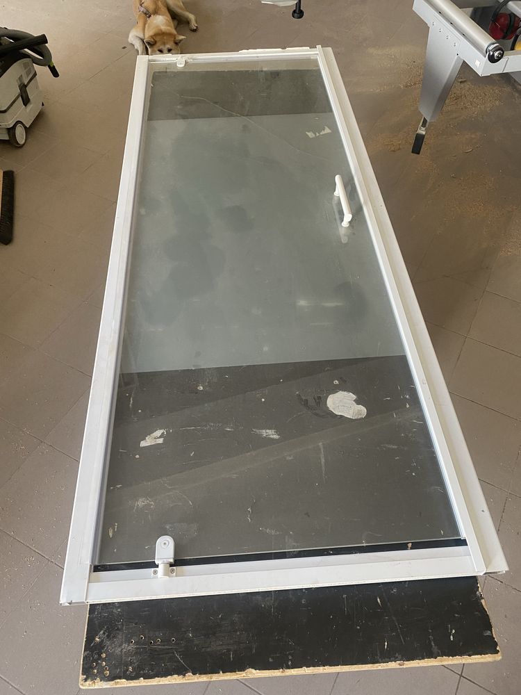 Drzwi prysznicowe wahadlowe biale 87,5-92,5 x190