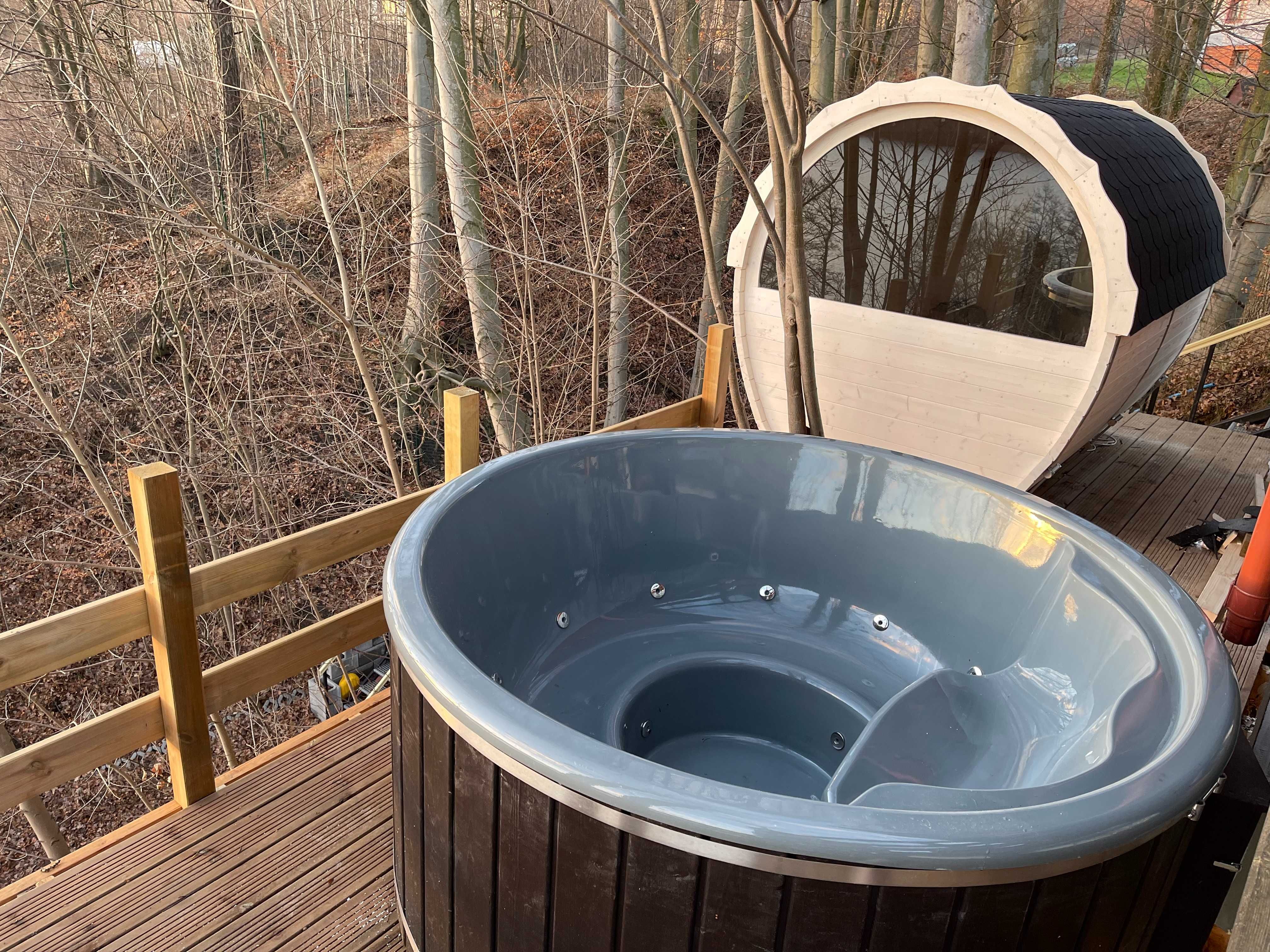 Domek Dom SAUNA BALIA Jacuzzi letniskowy całoroczny Kaszuby Ostrzyce