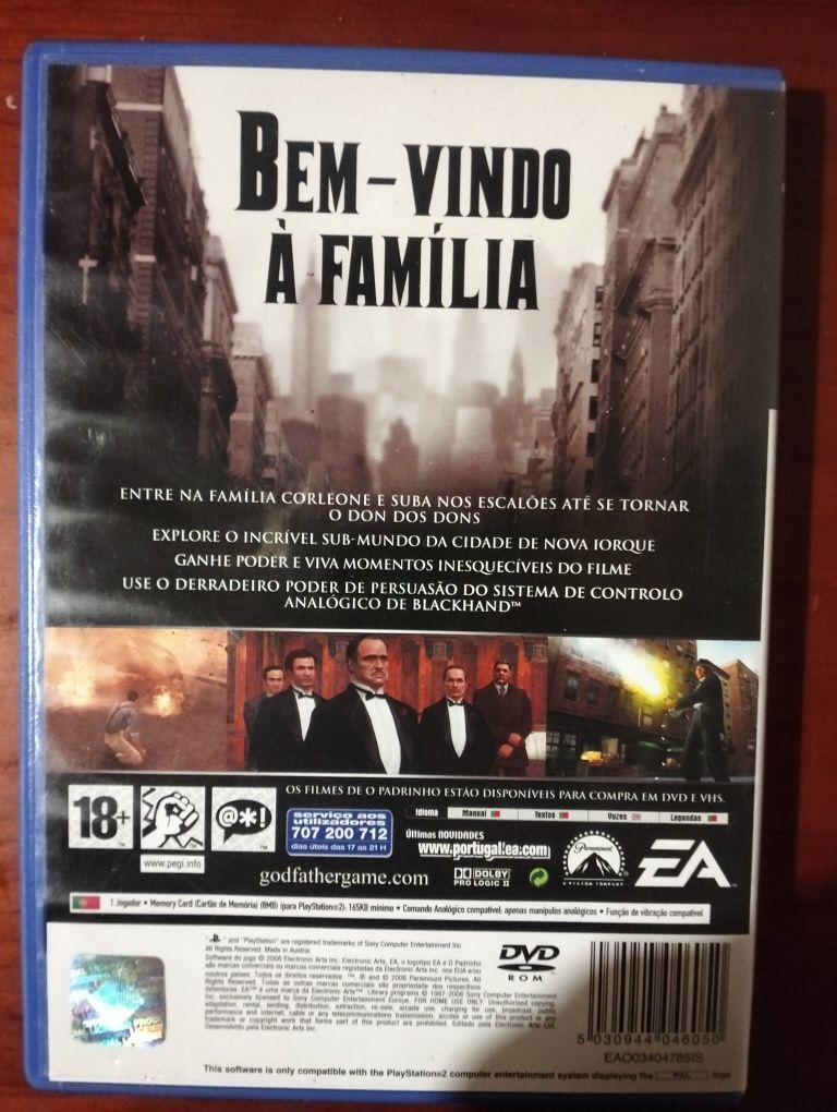 Jogo O Padrinho (The Godfather) PlayStation 2