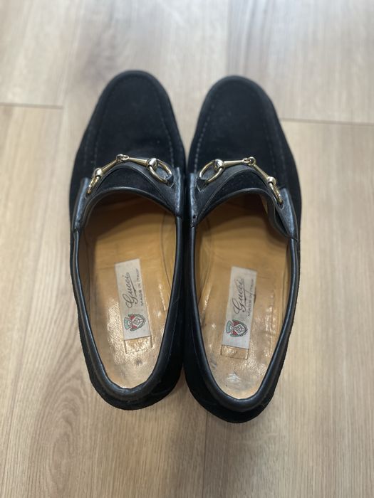 Vintage buty loafersy mokasyny Gucci z lat 80s 90s
