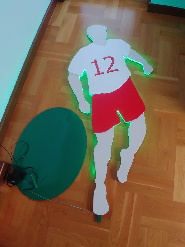 Lampa stojąca piłkarz football soccer prezent