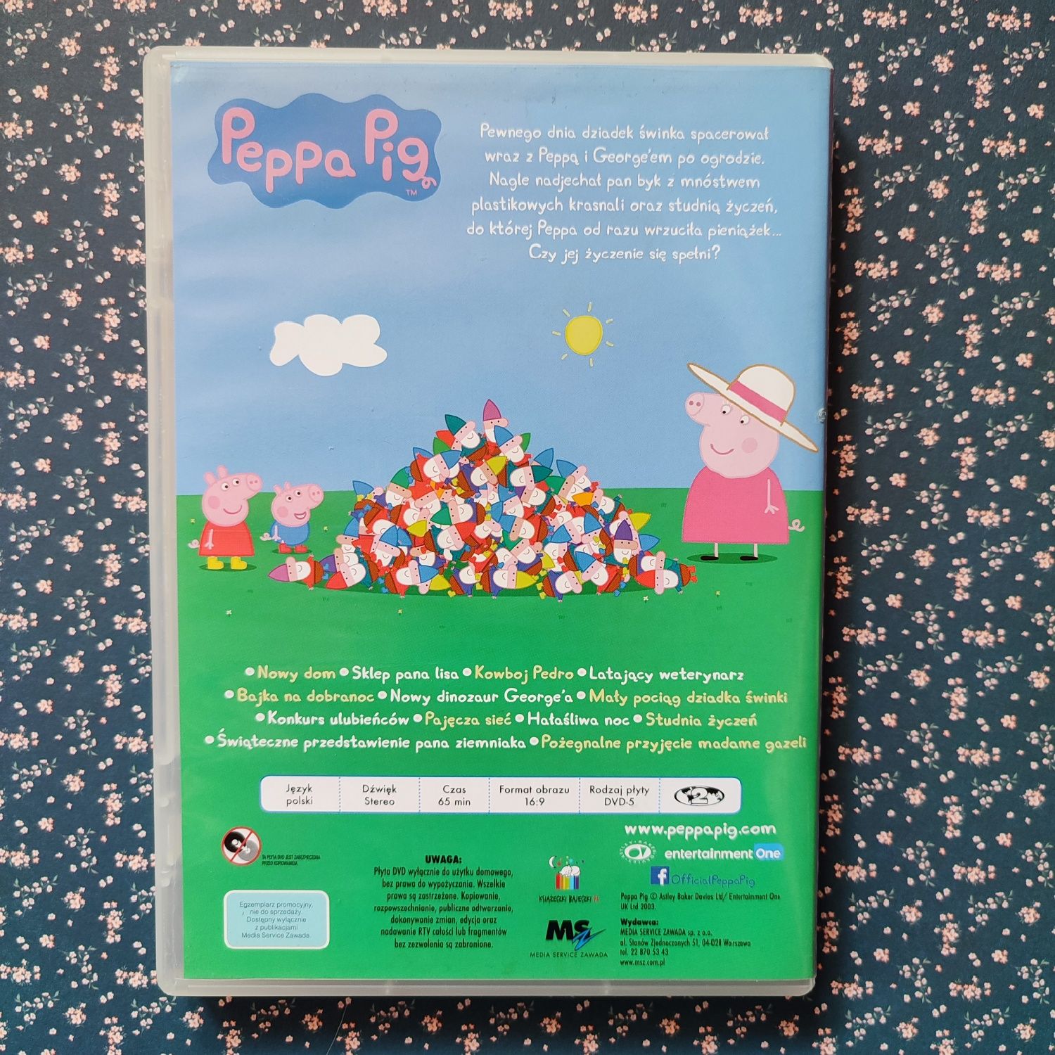 Płyta DVD z bajkami Świnka Peppa Pig 13 odcinków