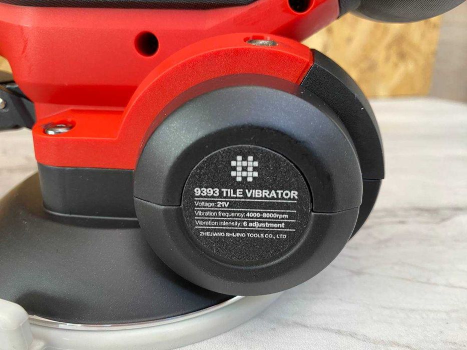 123 мм Віброприсоска Shijing 9393 + Акб 4.0Ah Біла гума з регулюванням