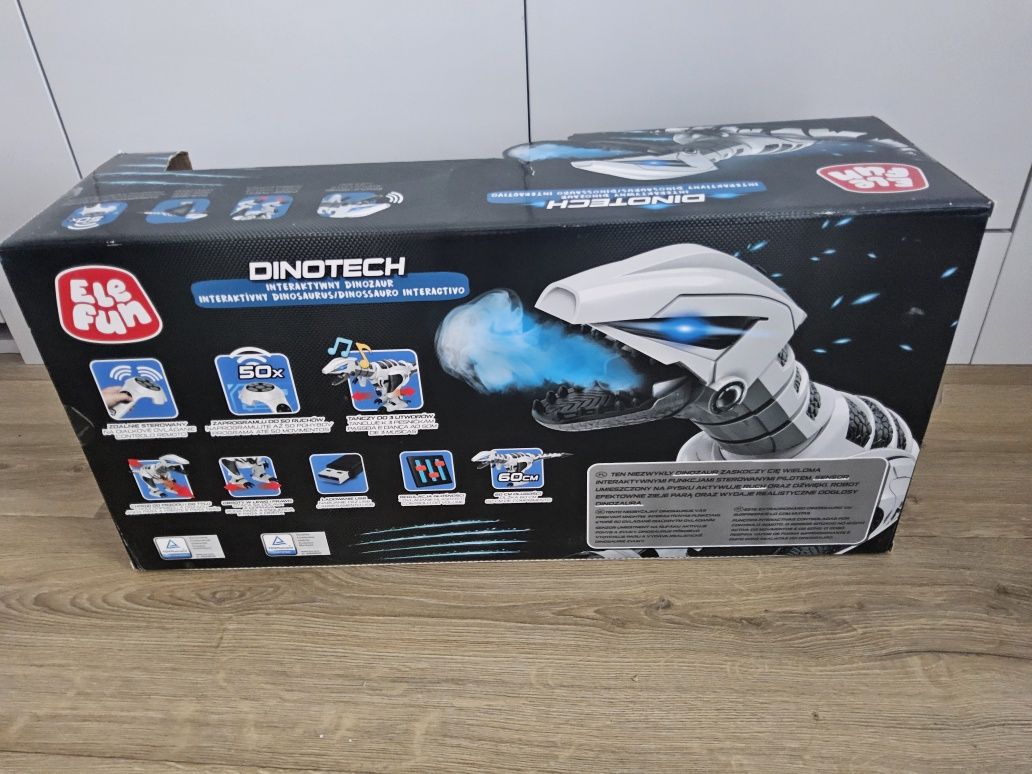 Interaktywny robot dinozaur Elefun Dinotech z funkcją programowania 60