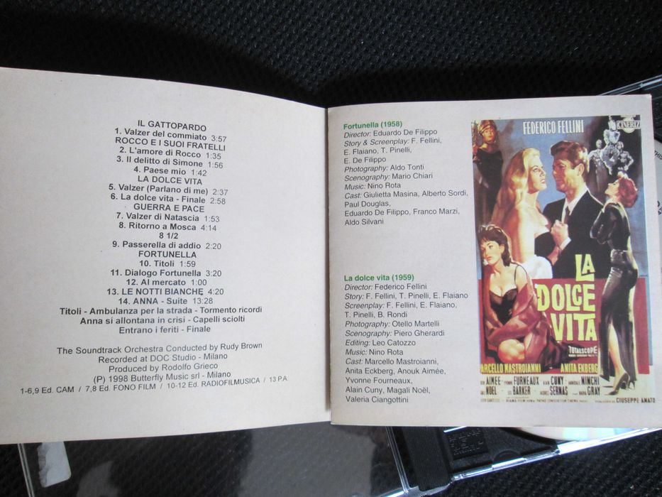 CD -Nino Rota, Greatest Hits - Raro, como novo