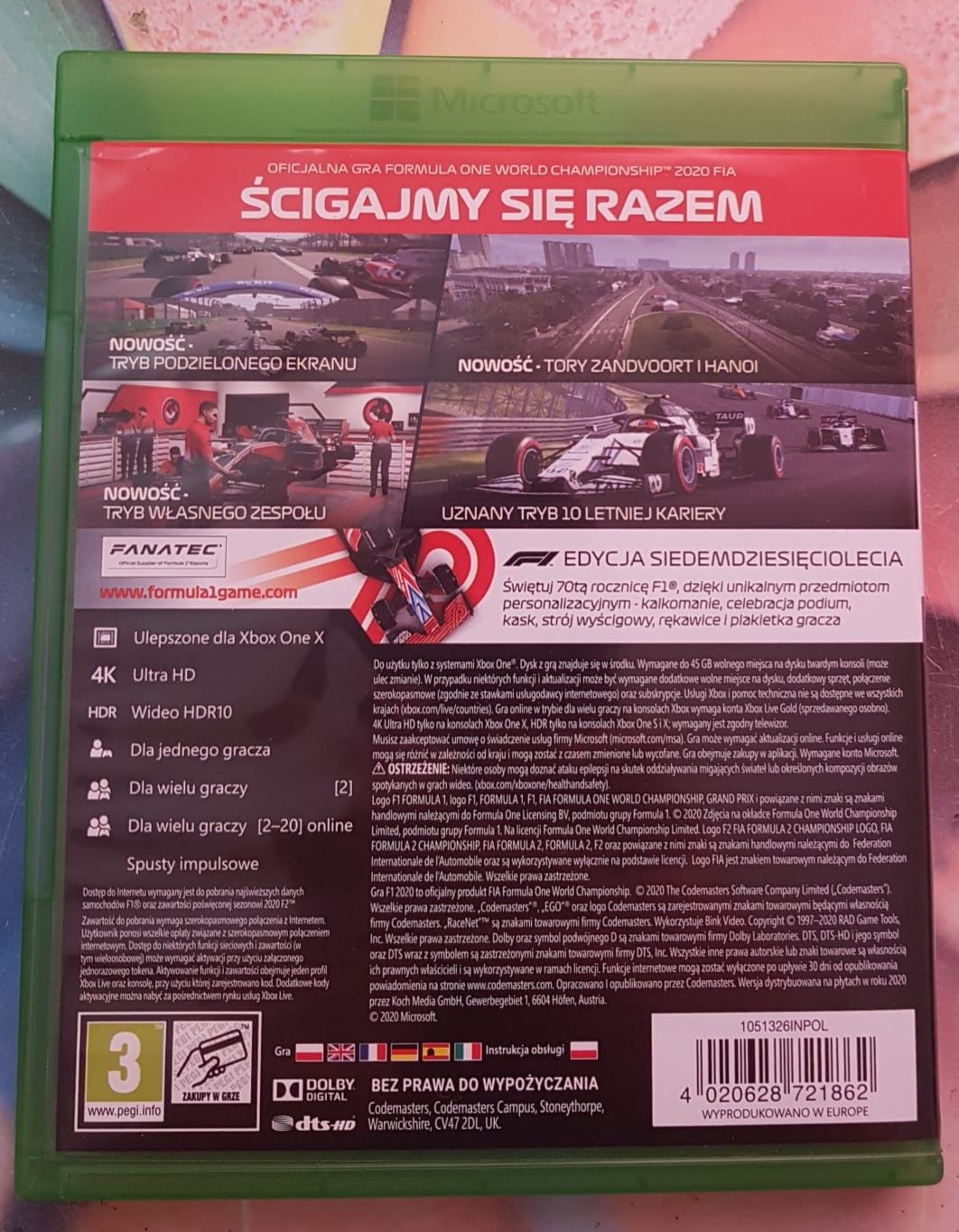 F1 2020 Steelbook Xbox One