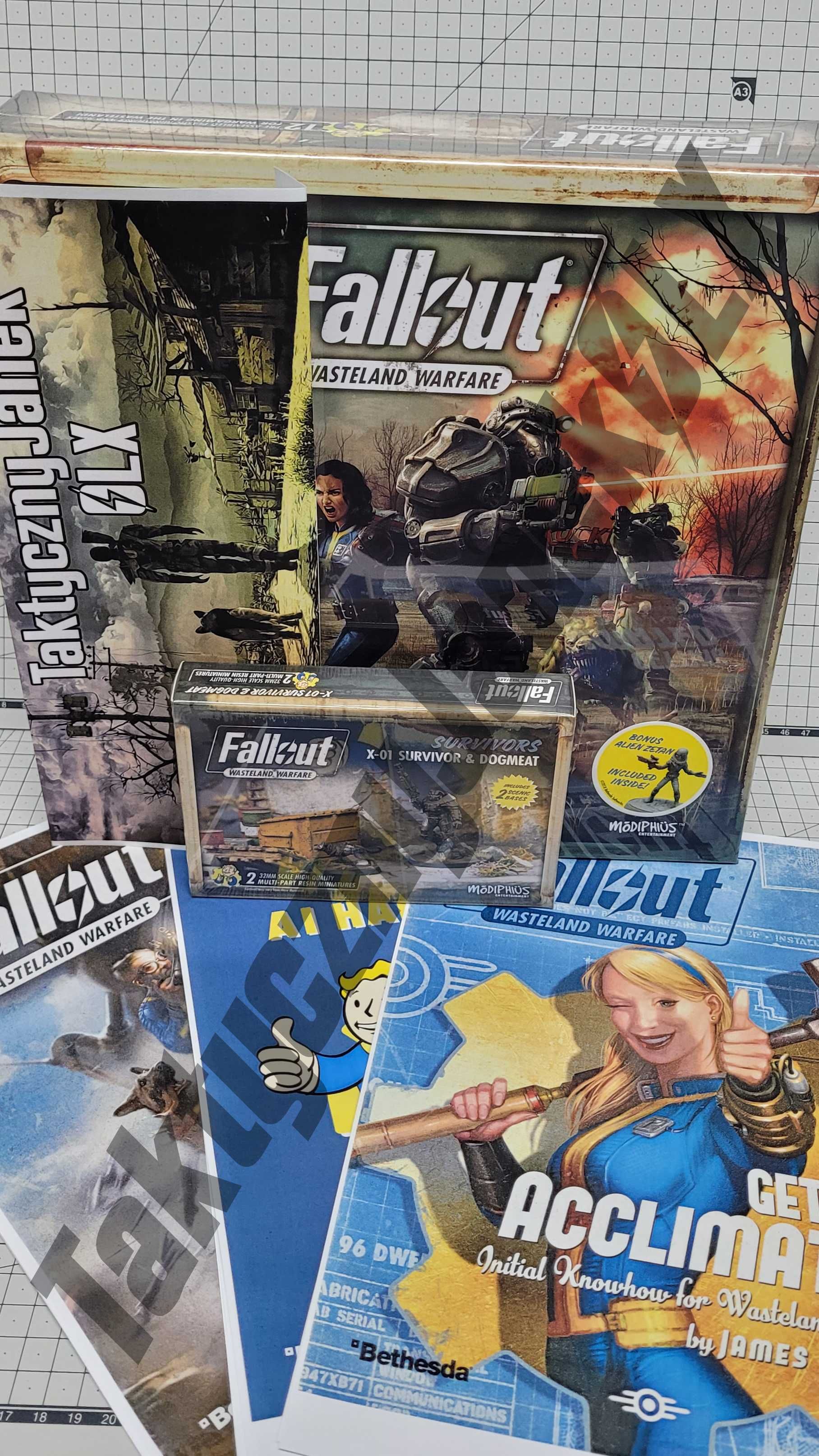 Fallout Wasteland Warfare Two Players Set + Alien Zetan + X-01&Dogmeat