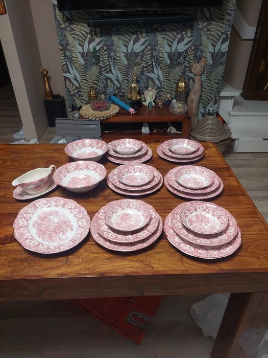 Angielski serwis obiadowy na 6 osób woodland