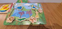 OKAZJA! DREWNIANE zabawki SMIKI - 3 szt. - Puzzle, Klocki, Przesuwanka