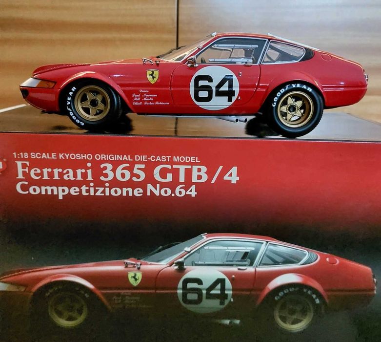 Ferrari 365 GTB/4 Competizione #64 24h Daytona 1977 Kyosho 1:18
