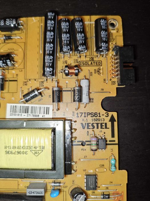 Fonte alimentação Tv  Vestel 17IPS61-3