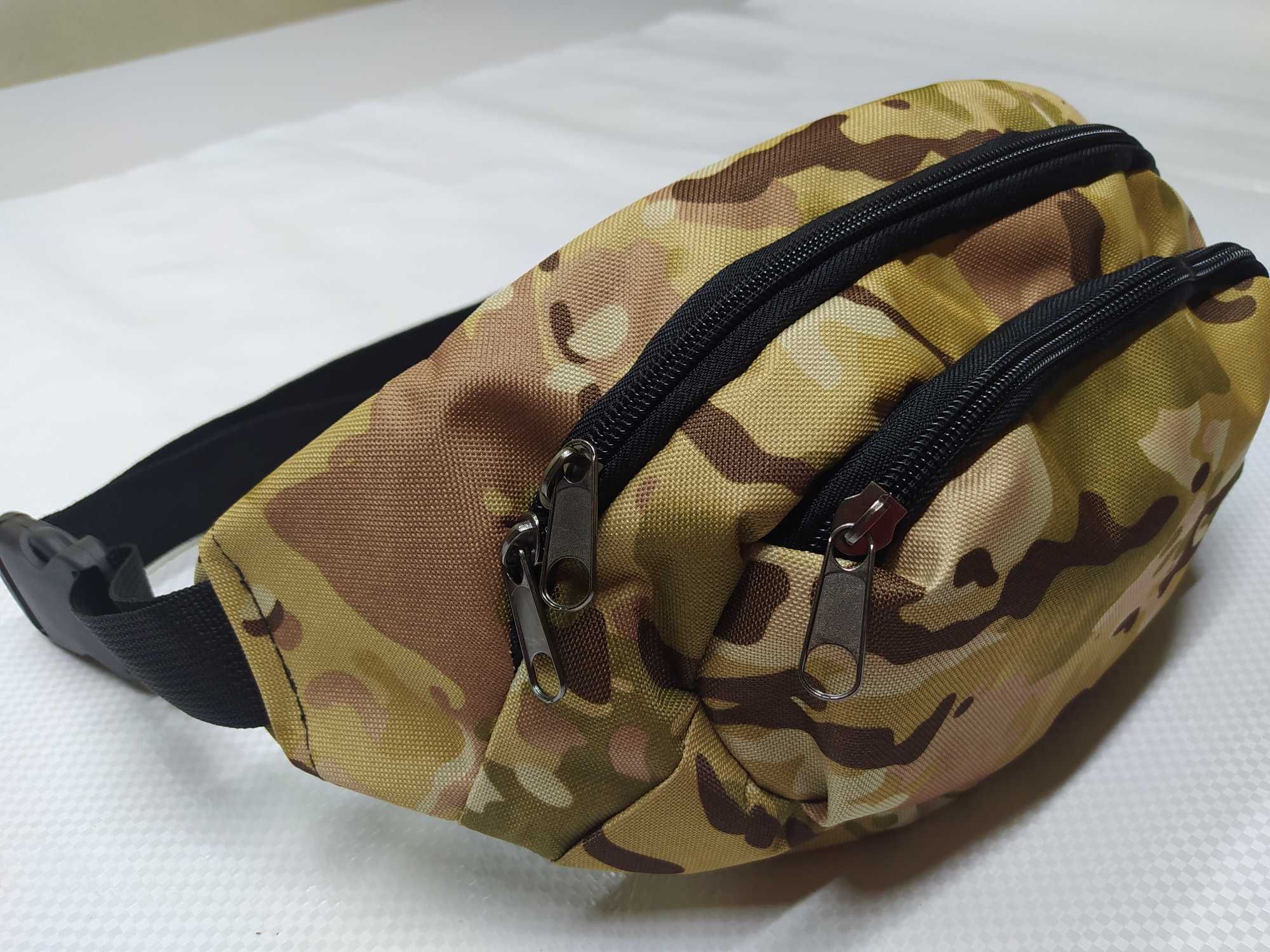Бананка велика з Air Mesh сіткою. Велика сумка на пояс. Різні кольори