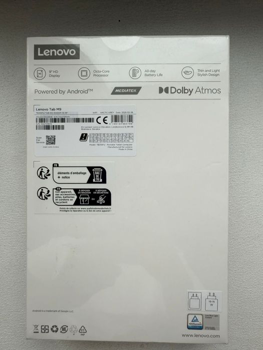 Планшет Lenovo Tab M9 4/64GB Wi-Fi Arctic Grey