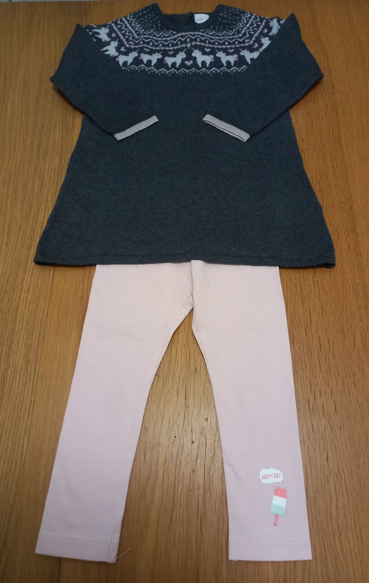 ZESTAW tunika H&M legginsy Lupilu rozmiar 92
