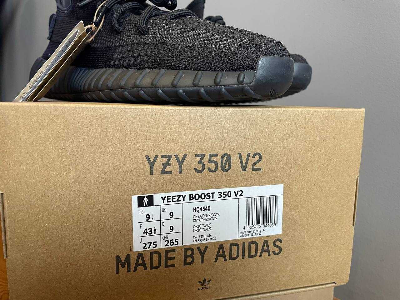 Adidas Yeezy Boost 350 V2 Onyx 9.1/2 US 43.1/3 EU