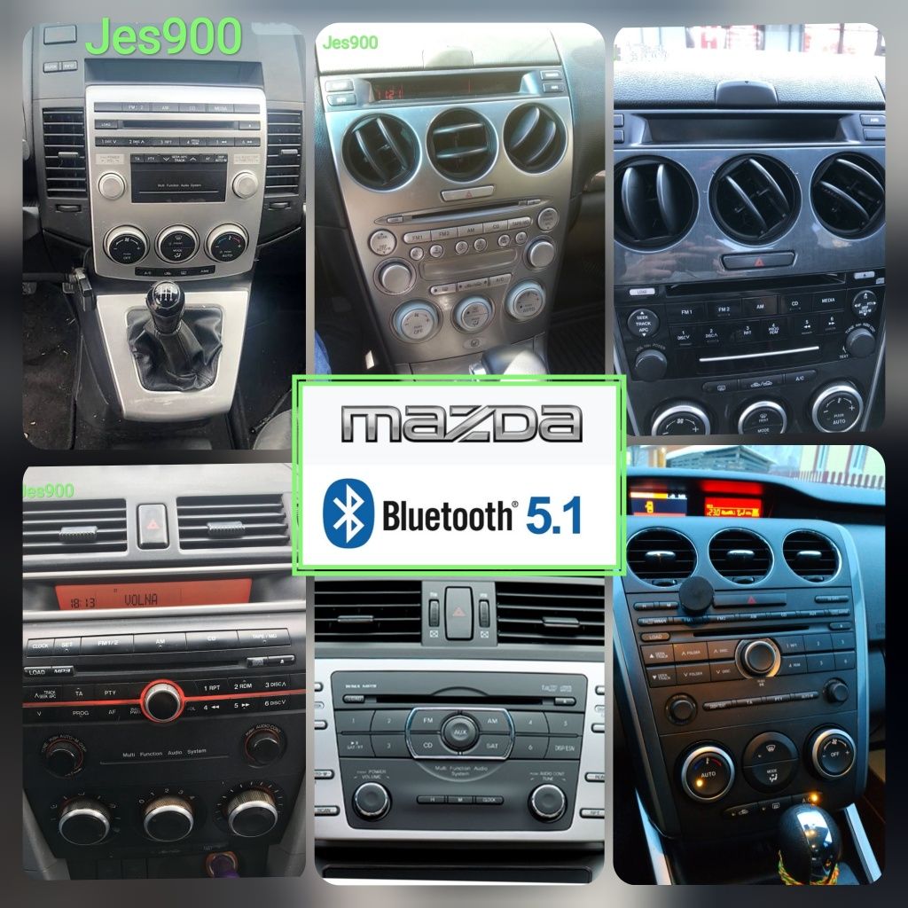 Bluetooth 5.1 для Mazda 2 3 5 6 CX7 MX-5 MPV Мазда блютуз