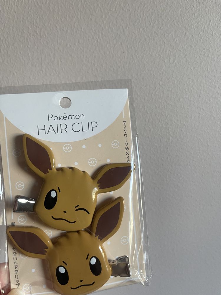 Kawaii eevee pokemon spinki do wlosow japan