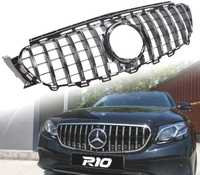 GRELHA FRONTAL GTR PARA MERCEDES CLASE E W213 16-19 PRETO CROMADO