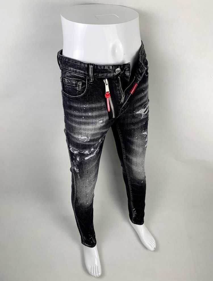 Dsquared2 spodnie jeansowe black kolor Made In Italy