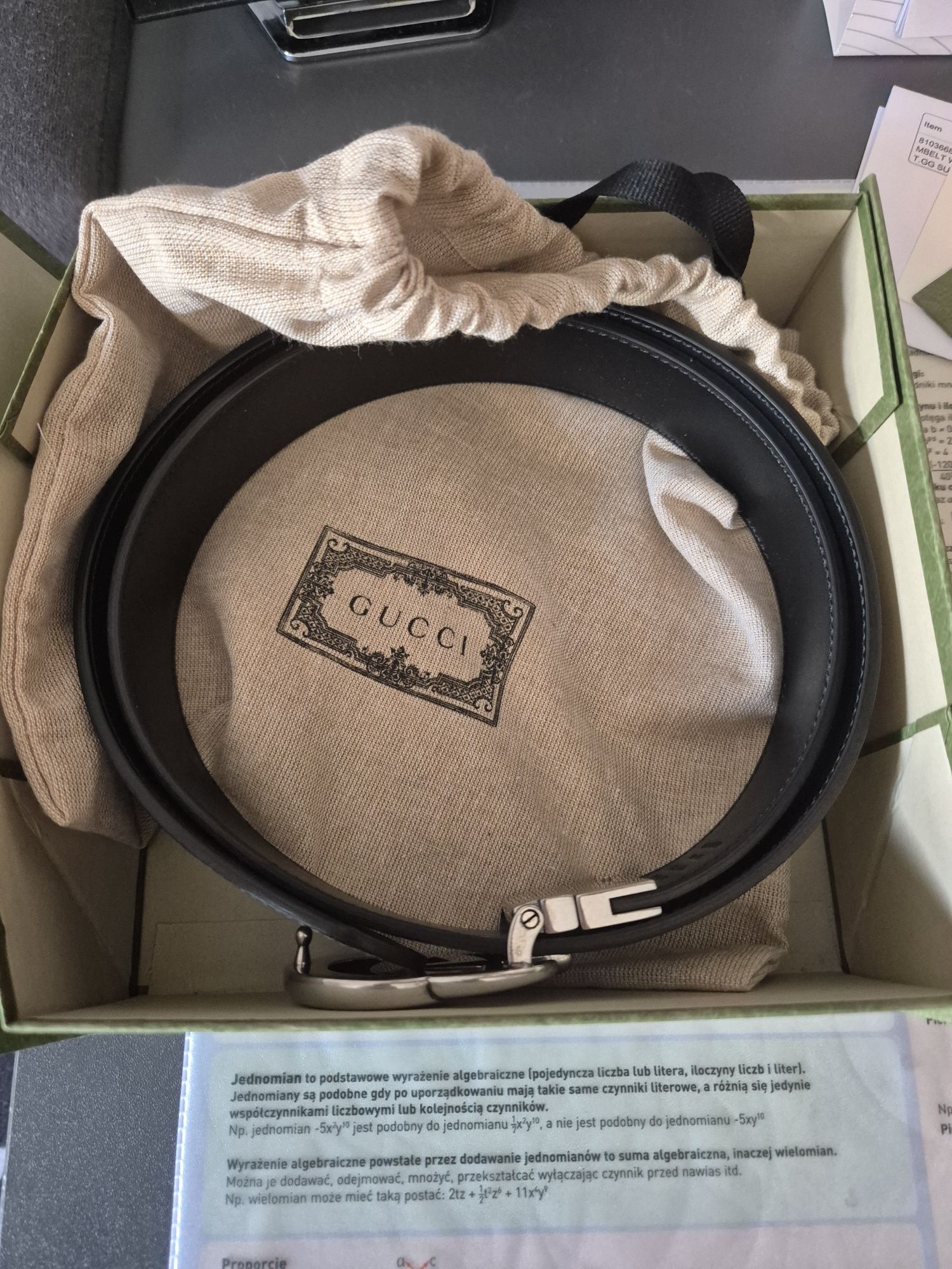 Pasek Gucci Marmont Reversible belt
