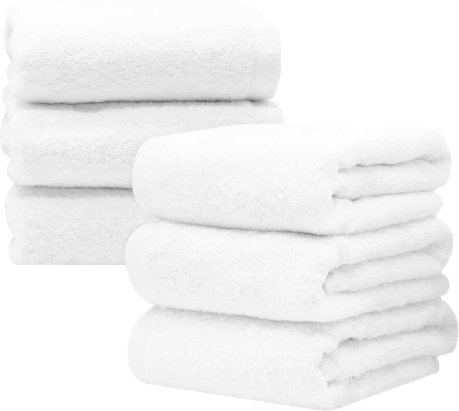 Ręczniki Hotelowe Białe 6 sztuk 100% Bawełniane, 50x70 cm PREMIUM