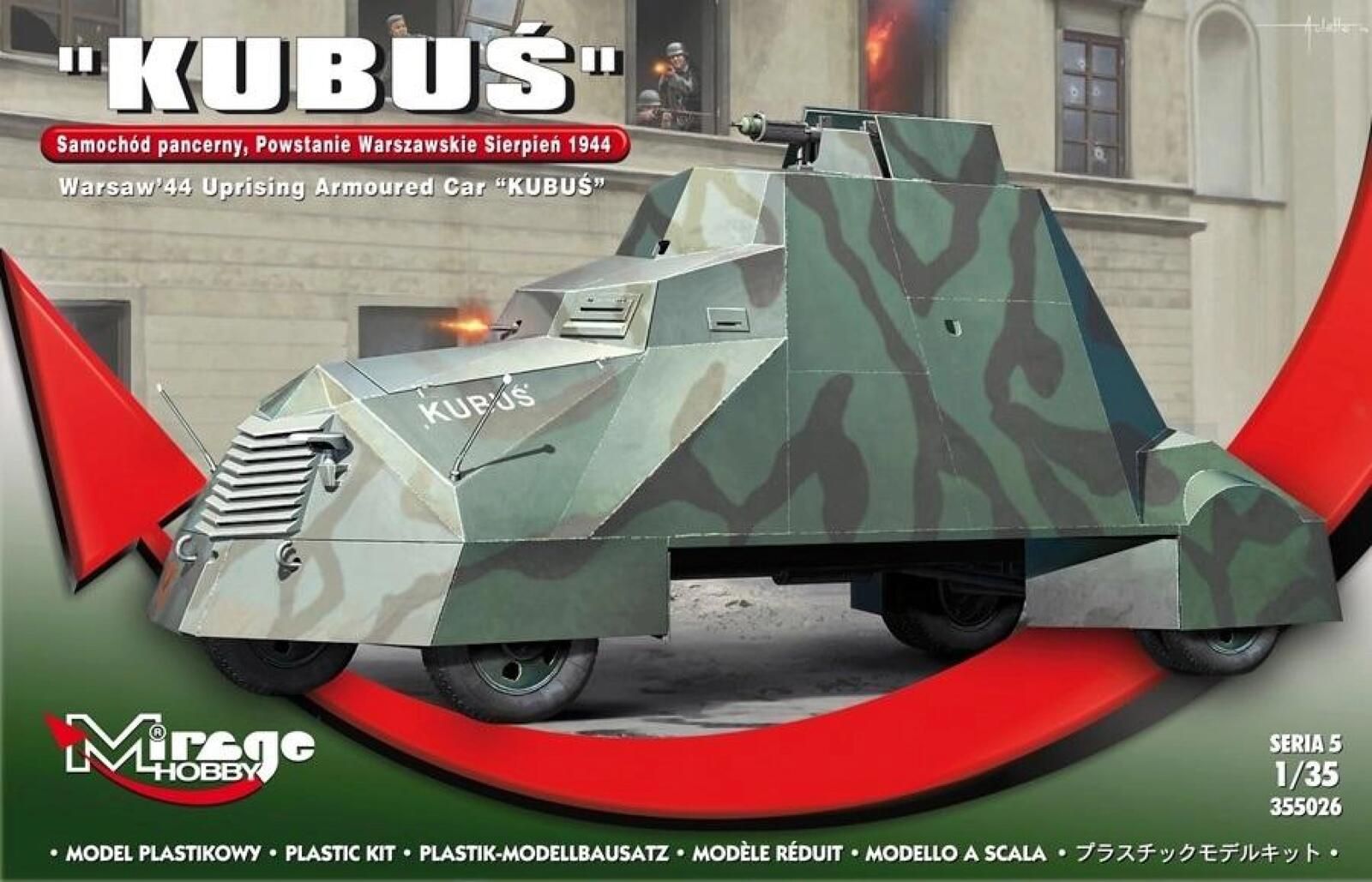 Samochód Pancerny Kubuś Powstanie Warszawskie 1944 Mirage Hobby
