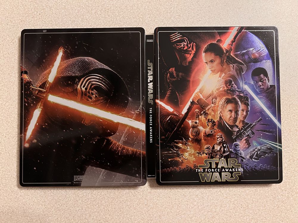 Star Wars the Force Awakens 4k UHD Steelbook + protektor