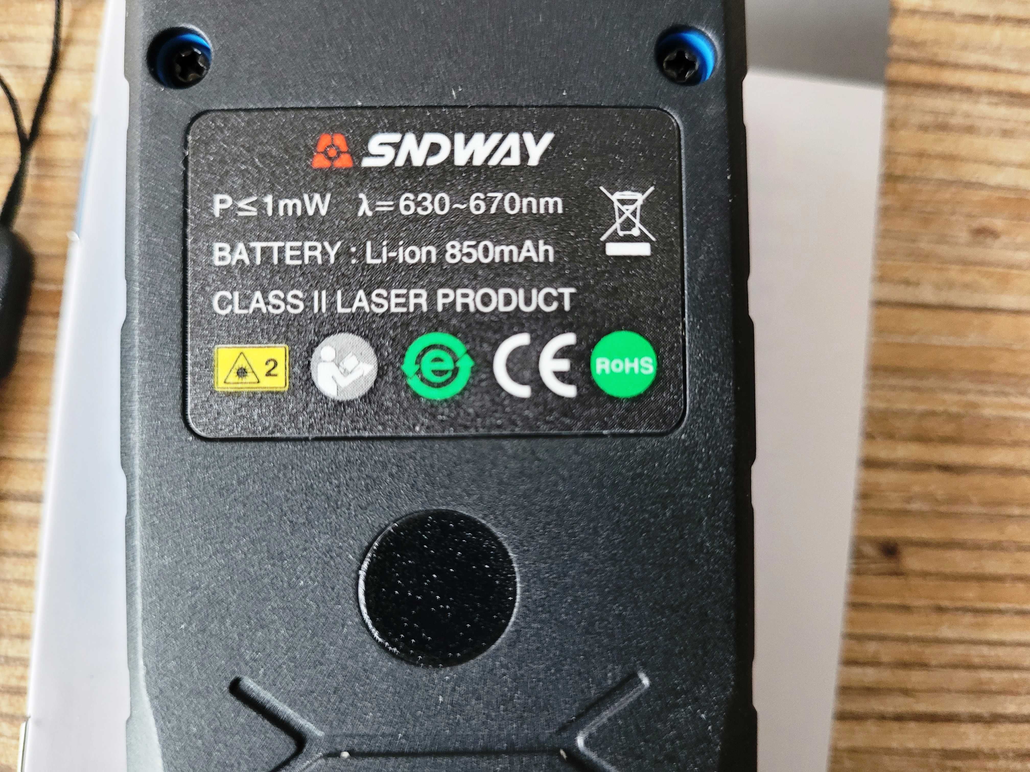 Лазерна рулетка SNDWAY H-D510A на 50/120 метрів, електронний рівень
