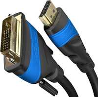 KabelDirekt – przewód HDMI do DVI 4m (DVI-D 24+1 z HighSpeed, 1080p Fu