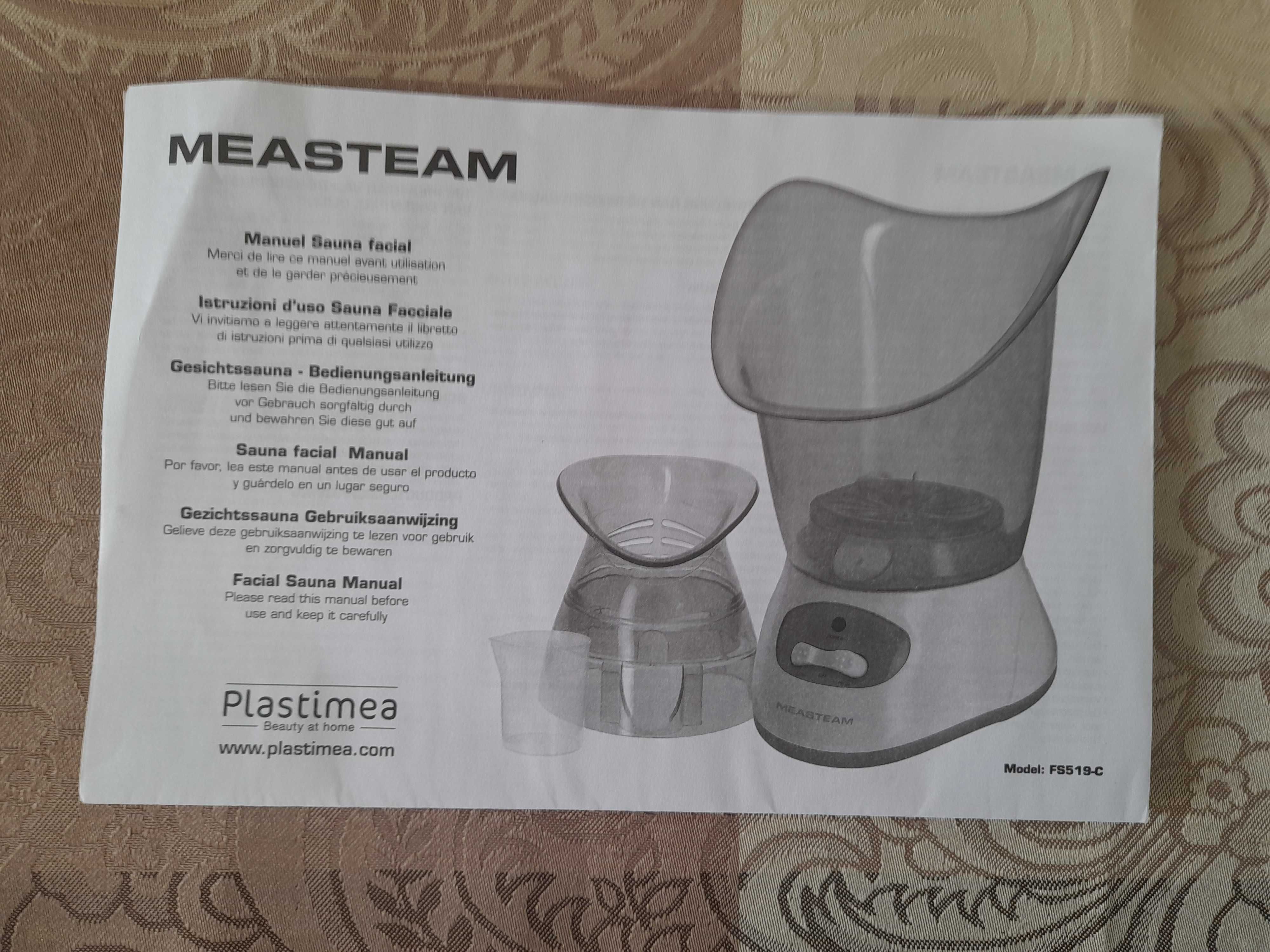 MEASTEAM Inhalator Parownica Sauna Parowa Inhalacja Twarzy
