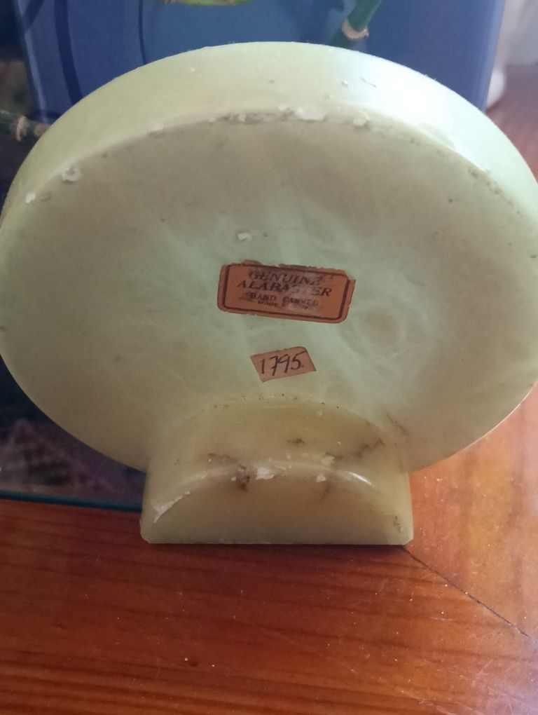 Bela moldura vintage de alabastro