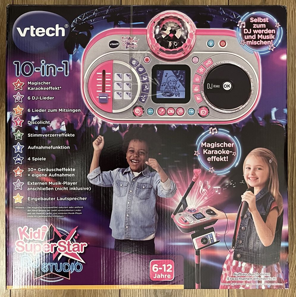 VTech Kidi Superstar DJ Studio Karaoke 10 w 1 z mikrofonem j. niem.