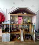 14 lalek barbie  + duży domek dla Lalek Kidkraft + meble