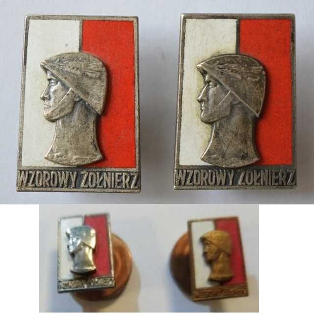 Odznaczenia Wzorowy żołnierz,  wzór 61 + miniaturki