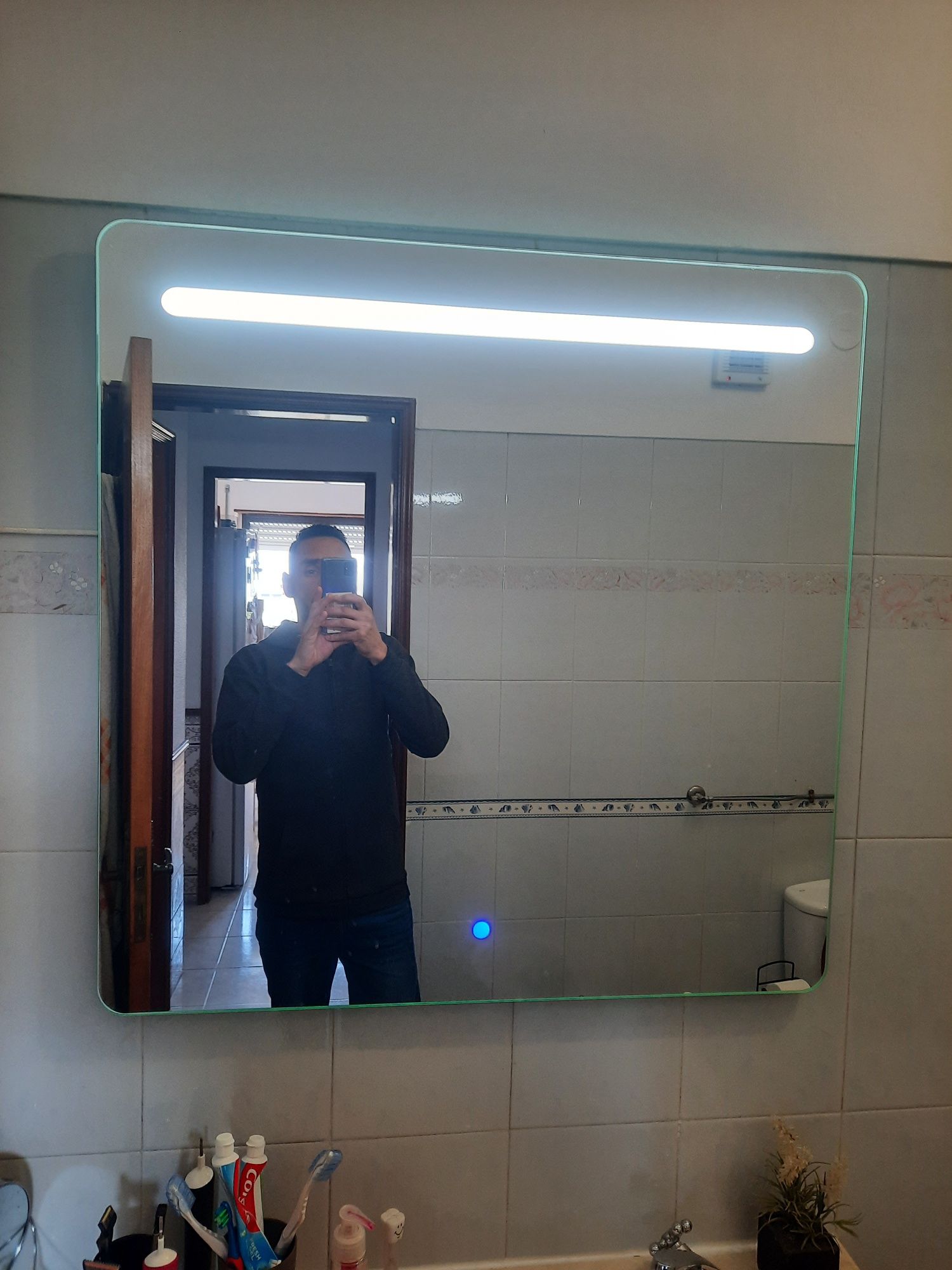 Espelho wc com leds 80x80