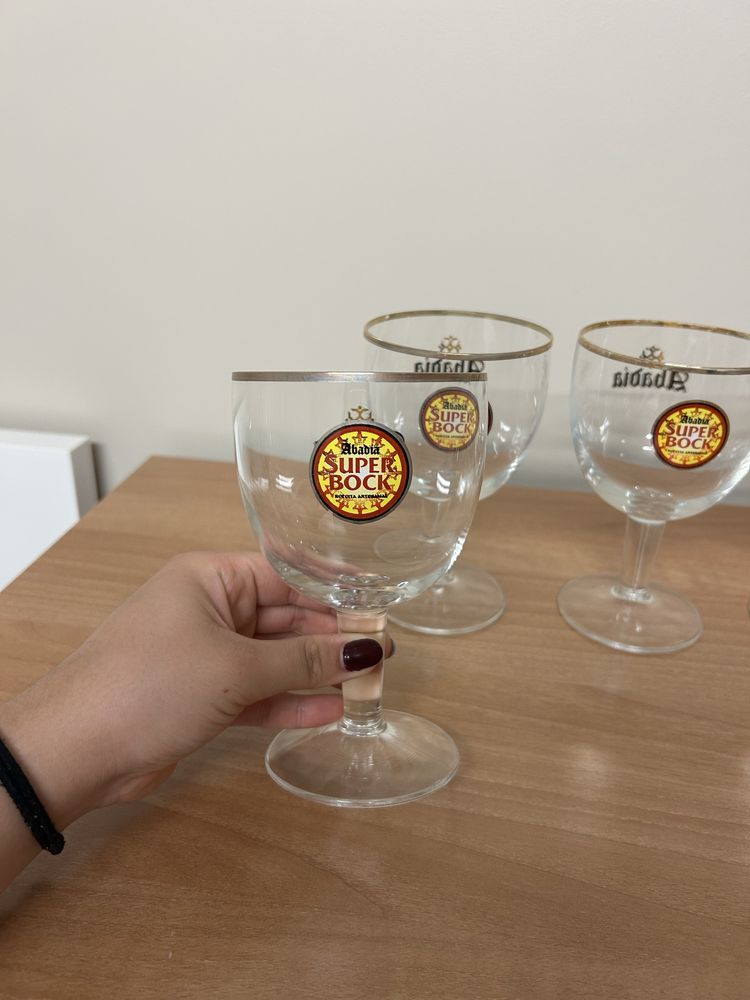 Copos Abadía edição especial Super Bock